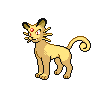 Persian Pokemon Black 2 and White 2 Sprite