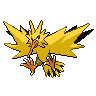 Zapdos Pokemon Black 2 and White 2 Sprite