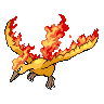 Moltres Pokemon Black 2 and White 2 Sprite