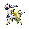Arceus Pokemon Black 2 and White 2 Sprite