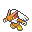 Blaziken Pokemon Black 2 and White 2 Sprite