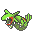 Rayquaza Pokemon Black 2 and White 2 Small Sprite