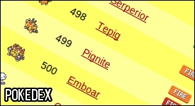 Pokemon Black and White Pokedex