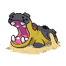 Hippowdon Pokemon Black and White Sprite