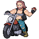 Motorcyclist Pokemon Black and White Sprite