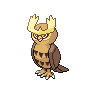 Noctowl Pokemon Fire Red and Leaf Green Sprite