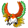 Ho-oh Pokemon Fire Red and Leaf Green Sprite