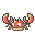 Krabby Pokemon Black and White Small Sprite