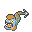 Huntail Pokemon Black and White Small Sprite