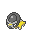Shieldon Pokemon Black and White Small Sprite