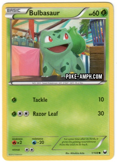 1/108 Bulbasaur Dark Explorers TCG Scan