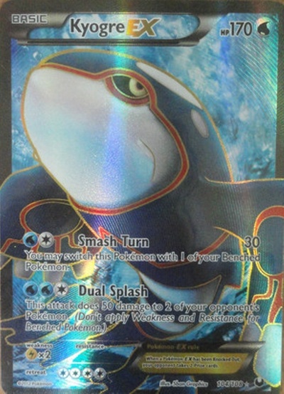 104/108 Kyogre EX Dark Explorers TCG Scan