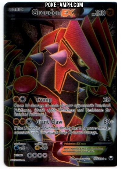 106/108 Groudon EX Dark Explorers TCG Scan