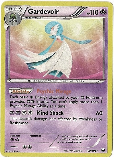 109/108 Gardevoir Dark Explorers TCG Scan