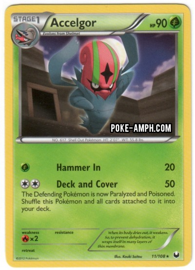 11/108 Accelgor Dark Explorers TCG Scan