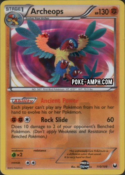 110/108 Archeops Dark Explorers TCG Scan
