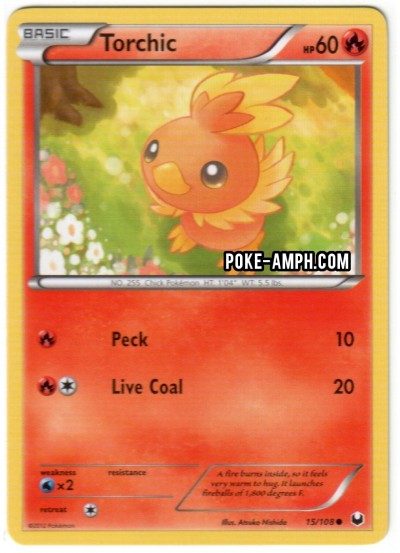 15/108 Torchic Dark Explorers TCG Scan