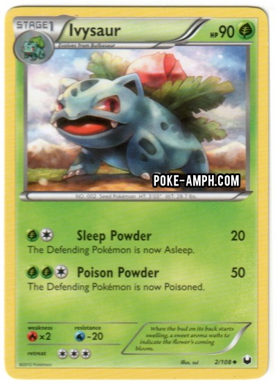 2/108 Ivysaur Dark Explorers TCG Scan