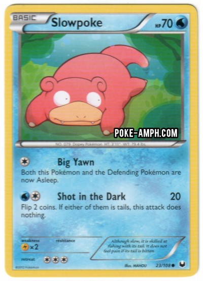 23/108 Slowpoke Dark Explorers TCG Scan