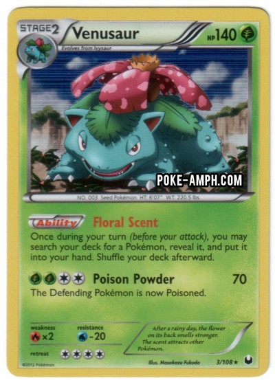 3/108 Venusaur Dark Explorers TCG Scan