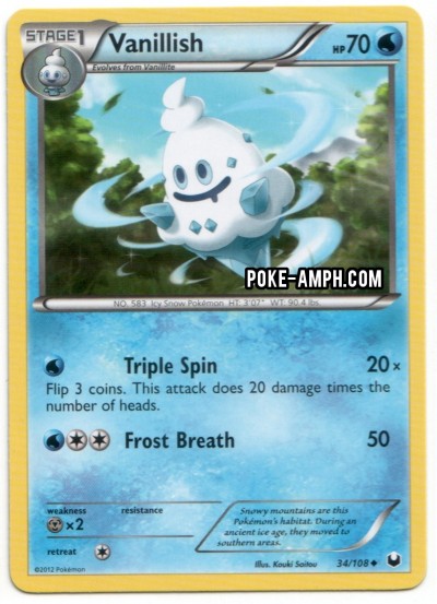 34/108 Vanillish Dark Explorers TCG Scan