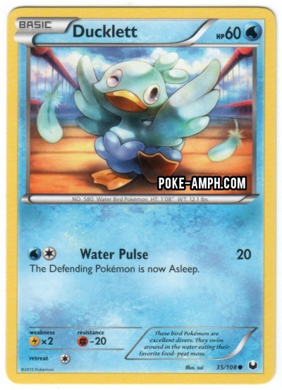 35/108 Ducklett Dark Explorers TCG Scan