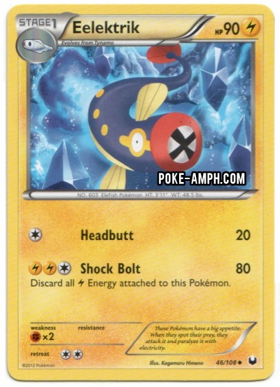 46/108 Eelektrik Dark Explorers TCG Scan