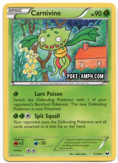 5/108 Carnivine Dark Explorers TCG Scan