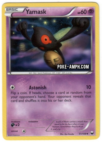 51/108 Yamask Dark Explorers TCG Scan