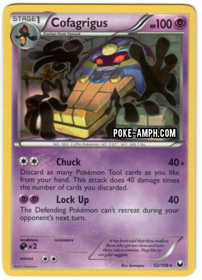 52/108 Cofagrigus Dark Explorers TCG Scan