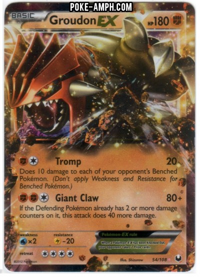 54/108 Groudon EX Dark Explorers TCG Scan