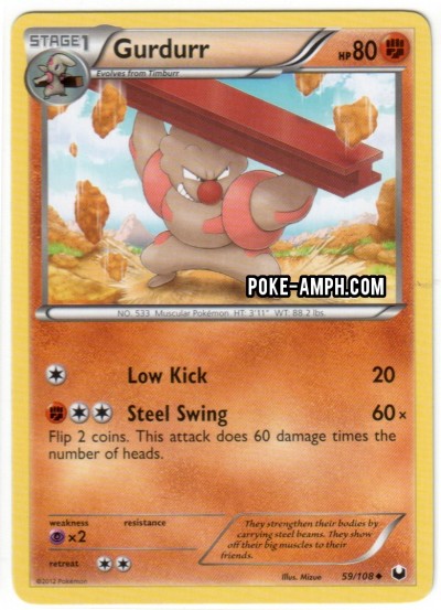 59/108 Gurdurr Dark Explorers TCG Scan