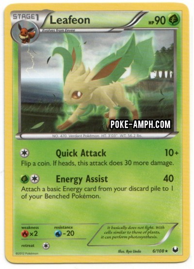 6/108 Leafeon Dark Explorers TCG Scan