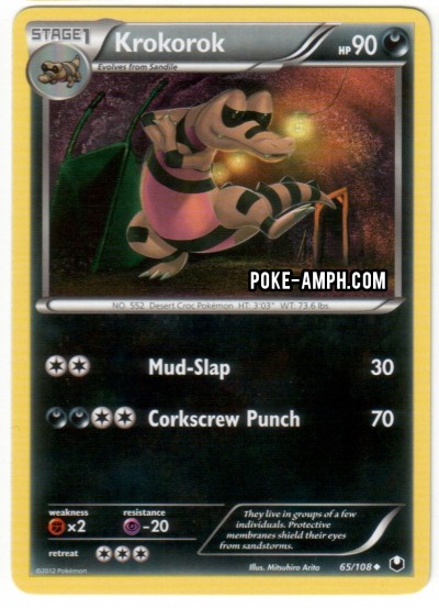 65/108 Krokorok Dark Explorers TCG Scan