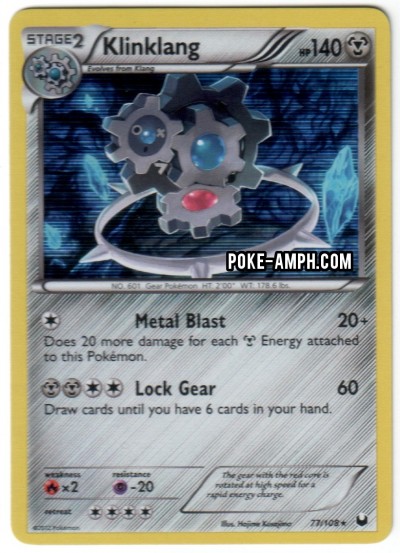 77/108 Klinklang Dark Explorers TCG Scan