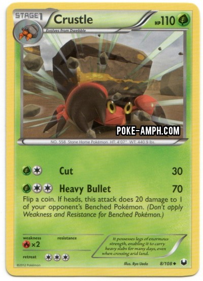 8/108 Crustle Dark Explorers TCG Scan