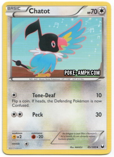 85/108 Chatot Dark Explorers TCG Scan