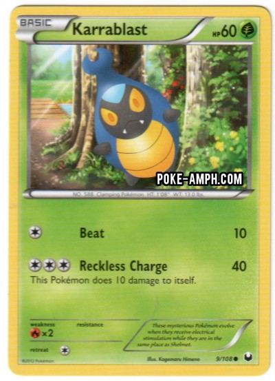 9/108 Karrablast Dark Explorers TCG Scan