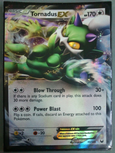 90/108 Tornadus EX Dark Explorers TCG Scan