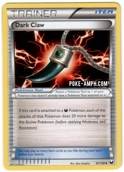 92/108 Dark Claw Dark Explorers TCG Scan