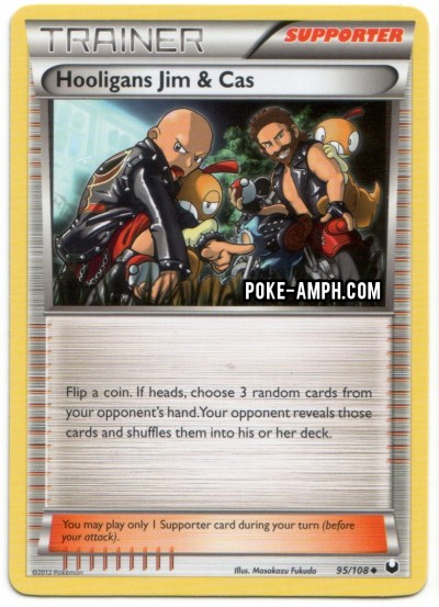 95/108 Hooligans Jim and Cas Dark Explorers TCG Scan