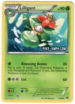 14/98 Lilligant Emerging Powers TCG Scan