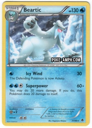31/98 Beartic Emerging Powers TCG Scan