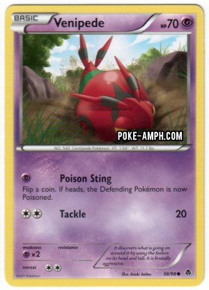 38/98 Venipede Emerging Powers TCG Scan