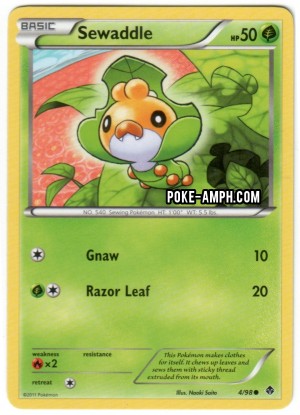 4/98 Sewaddle Emerging Powers TCG Scan