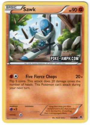 59/98 Sawk Emerging Powers TCG Scan