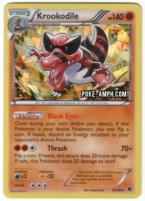 62/98 Krookodile Emerging Powers TCG Scan