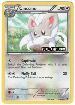 85/98 Cinccino Emerging Powers TCG Scan