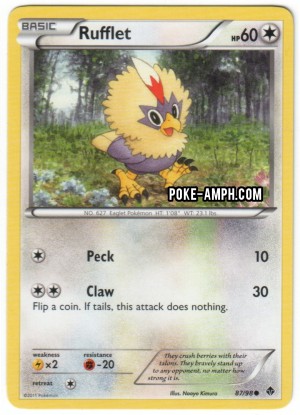 87/98 Rufflet Emerging Powers TCG Scan