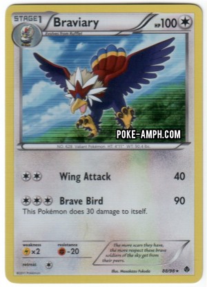88/98 Braviary Emerging Powers TCG Scan